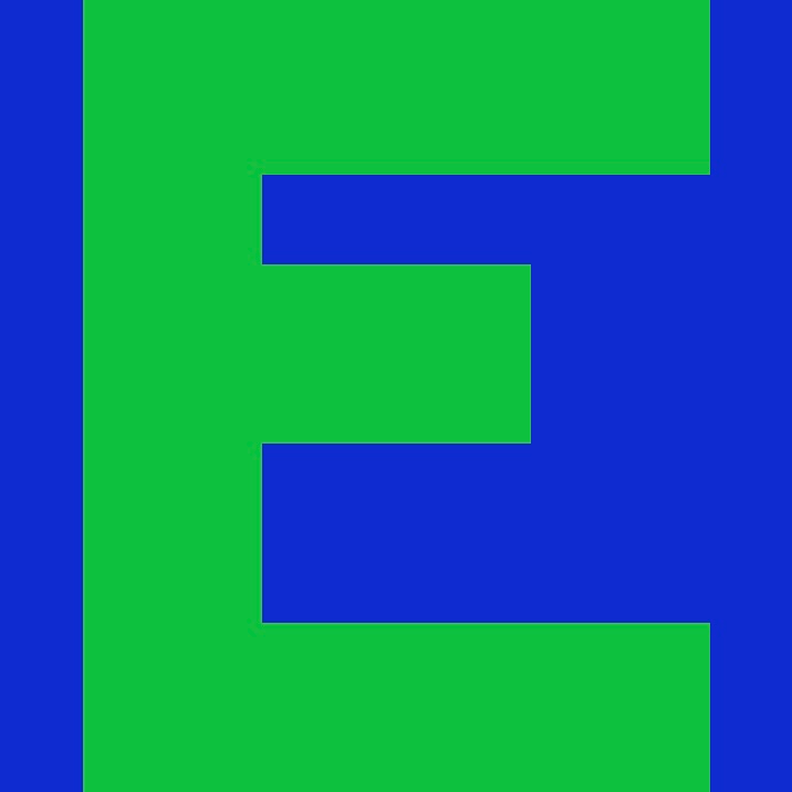 Personalized Letter Cube Art - Letter E