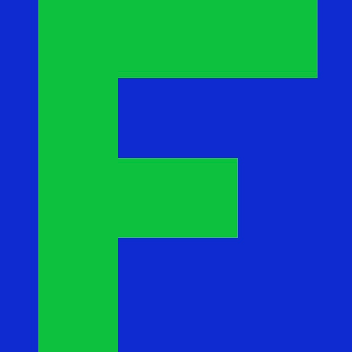 Personalized Letter Cube Art - Letter F