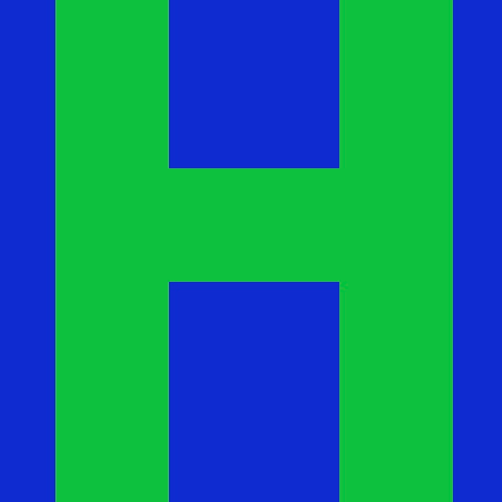 Personalized Letter Cube Art - Letter H