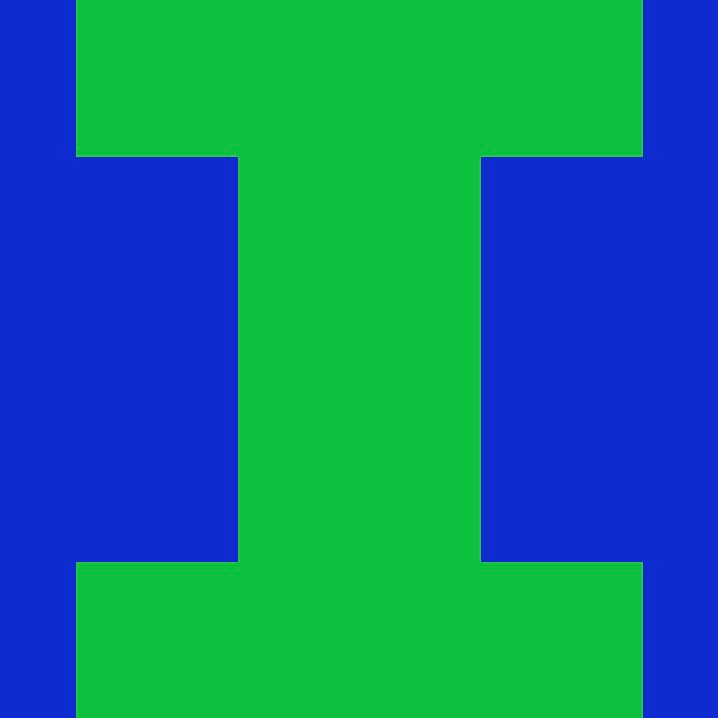Personalized Letter Cube Art - Letter I