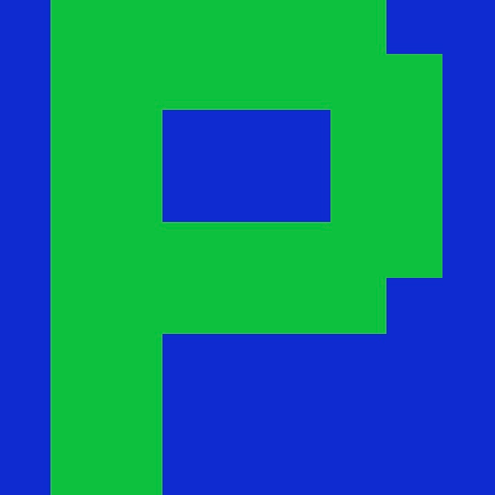 Personalized Letter Cube Art - Letter P