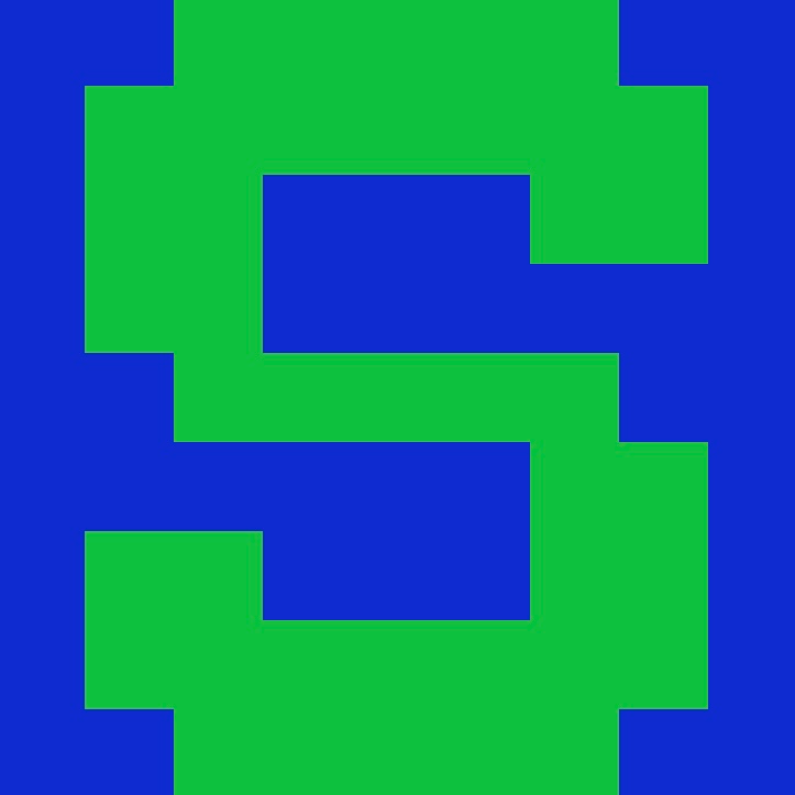 Personalized Letter Cube Art - Letter S