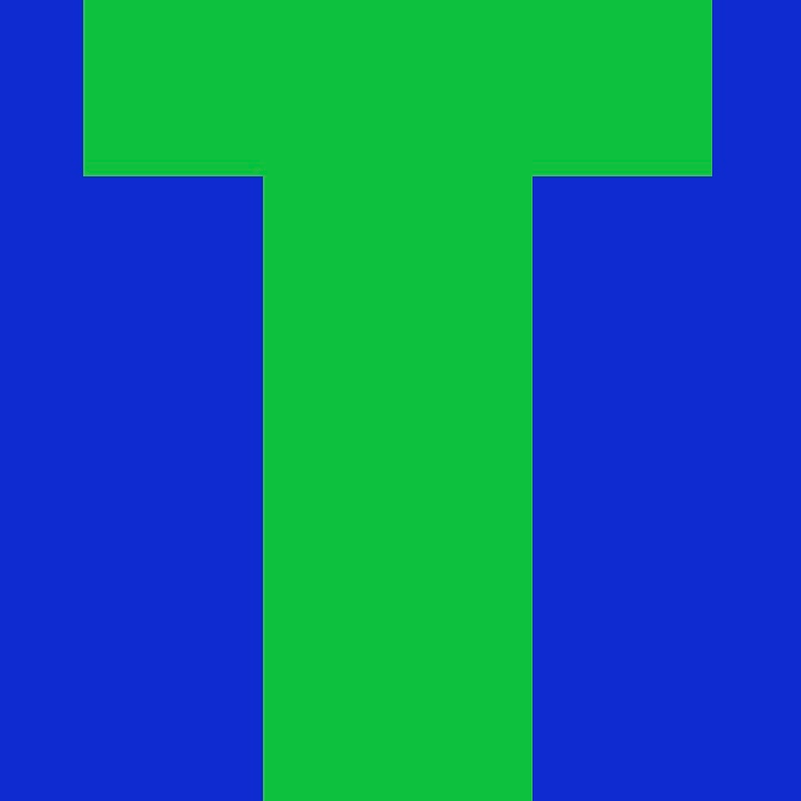 Personalized Letter Cube Art - Letter T