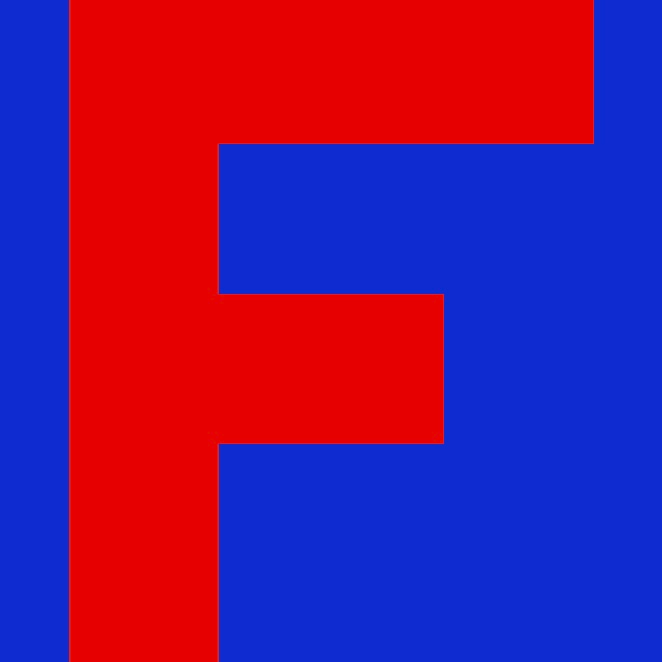 Personalized Letter Cube Art - Letter F