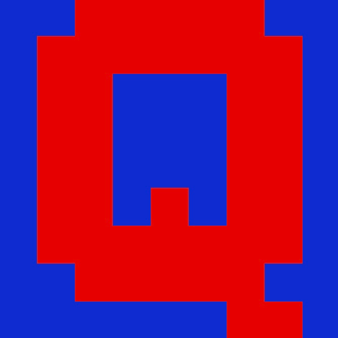 Personalized Letter Cube Art - Letter Q