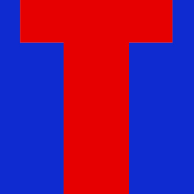 Personalized Letter Cube Art - Letter T