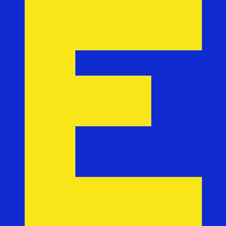 Personalized Letter Cube Art - Letter E