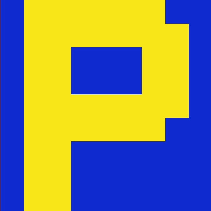 Personalized Letter Cube Art - Letter P