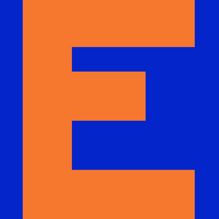 Personalized Letter Cube Art - Letter E
