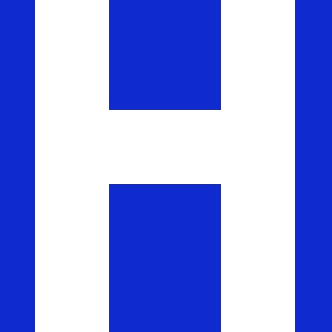 Personalized Letter Cube Art - Letter H