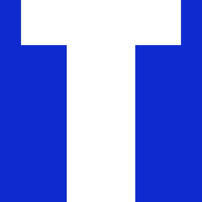 Personalized Letter Cube Art - Letter T