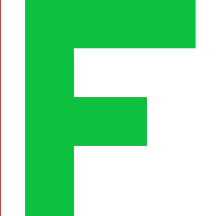 Personalized Letter Cube Art - Letter F