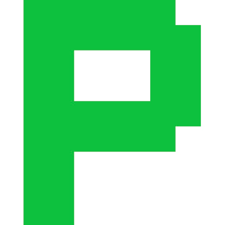 Personalized Letter Cube Art - Letter P