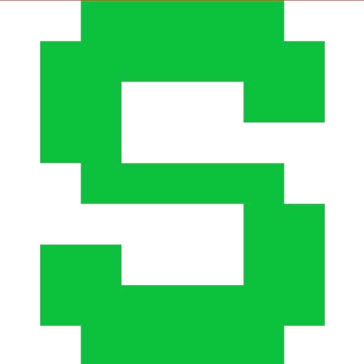 Personalized Letter Cube Art - Letter S