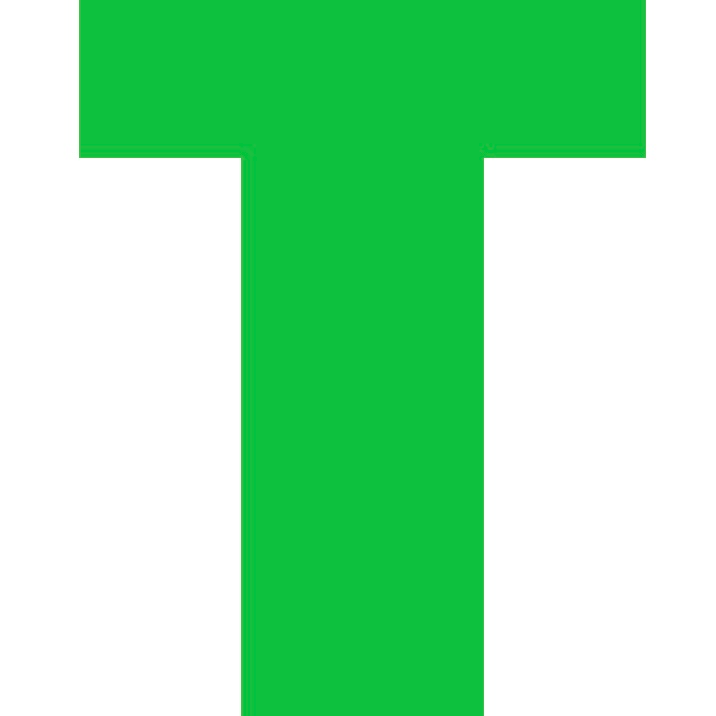 Personalized Letter Cube Art - Letter T