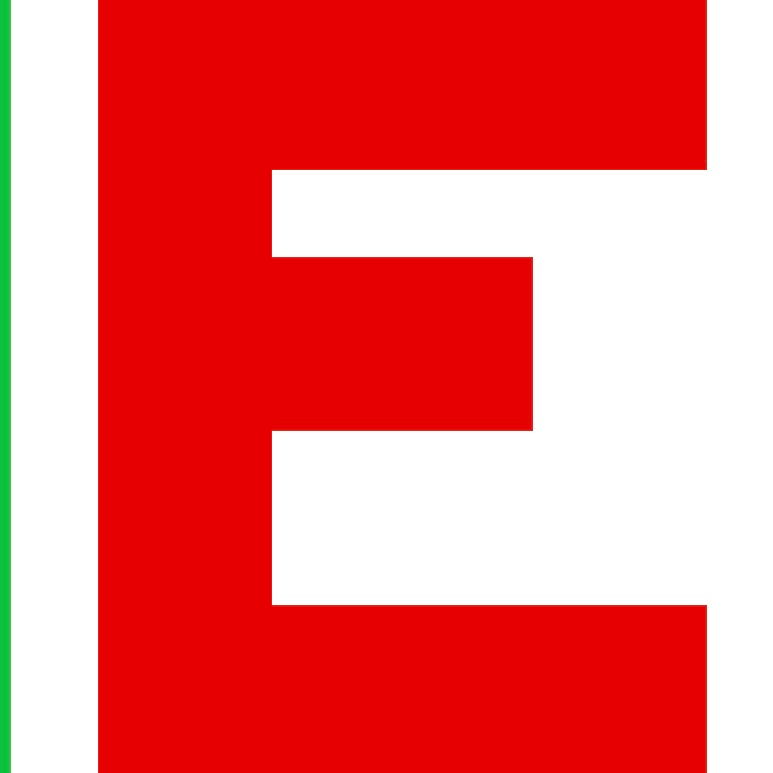 Personalized Letter Cube Art - Letter E