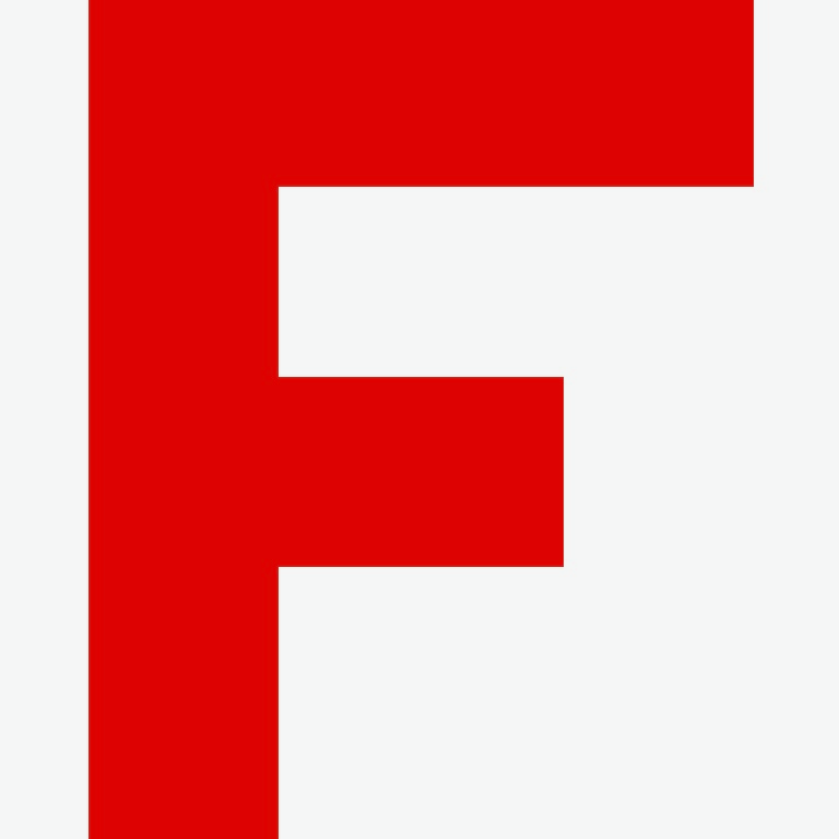 Personalized Letter Cube Art - Letter F