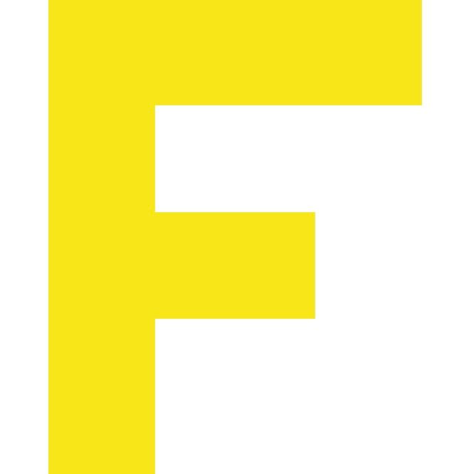 Personalized Letter Cube Art - Letter F