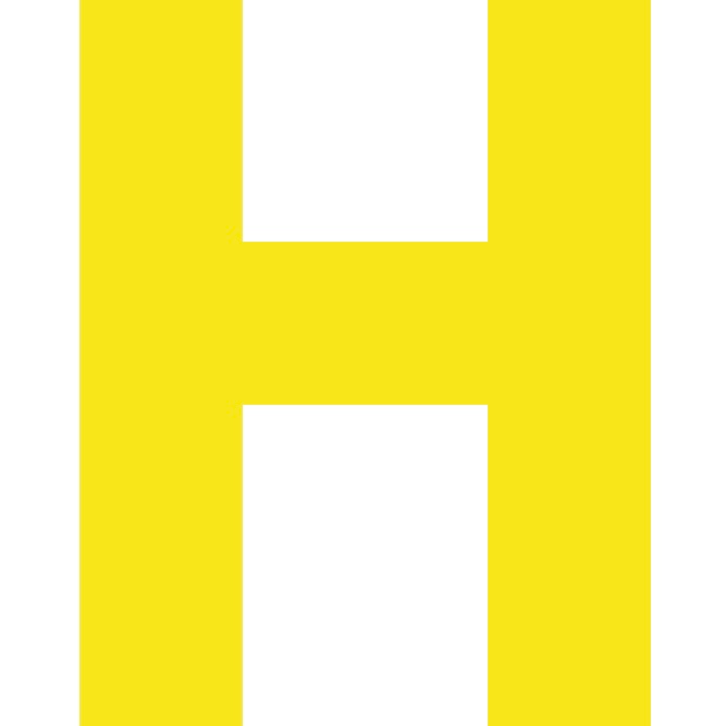 Personalized Letter Cube Art - Letter H