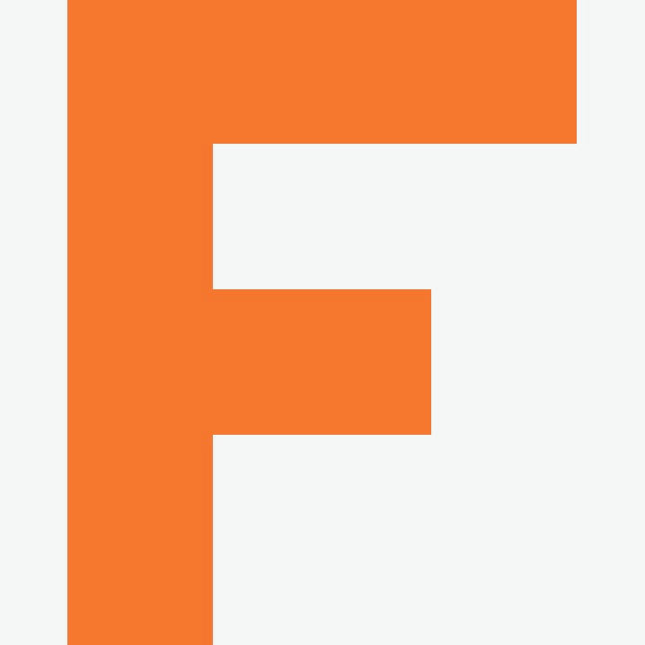 Personalized Letter Cube Art - Letter F
