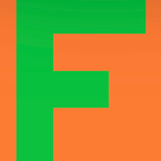 Personalized Letter Cube Art - Letter F