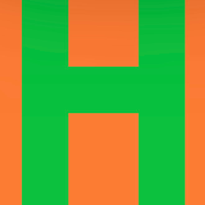 Personalized Letter Cube Art - Letter H