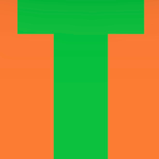 Personalized Letter Cube Art - Letter T