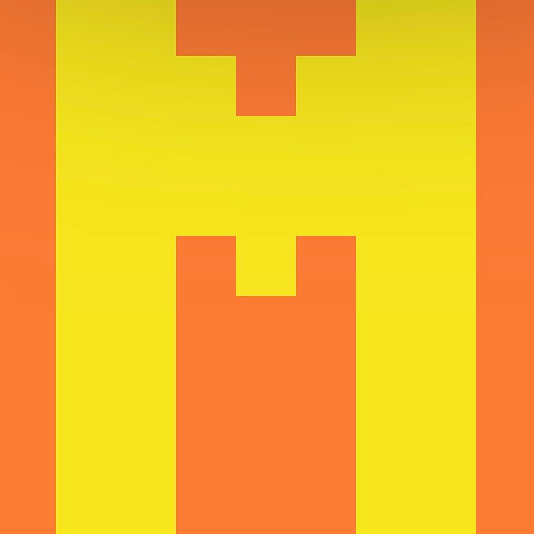 Personalized Letter Cube Art - Letter M