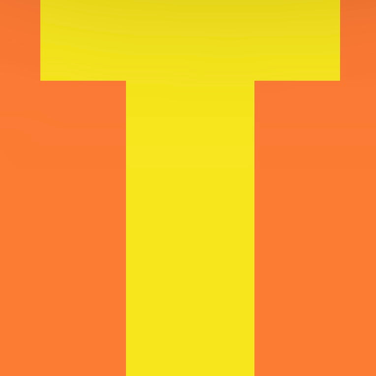 Personalized Letter Cube Art - Letter T