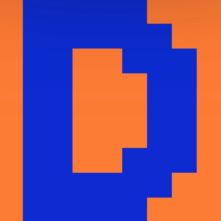 Personalized Letter Cube Art - Letter D