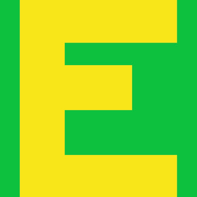 Personalized Letter Cube Art - Letter E