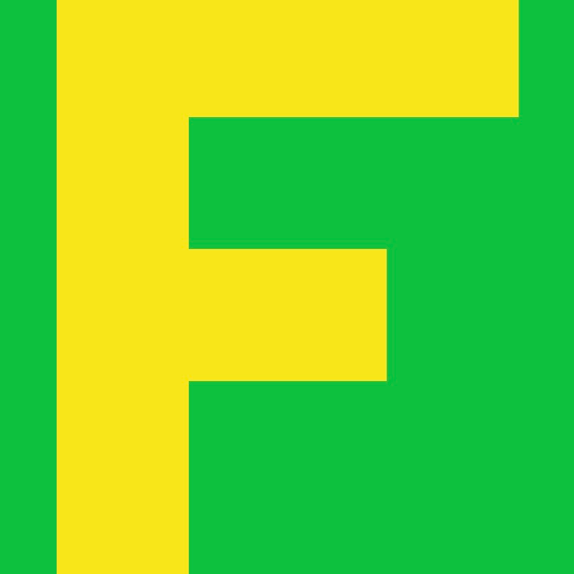 Personalized Letter Cube Art - Letter F