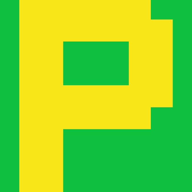 Personalized Letter Cube Art - Letter P