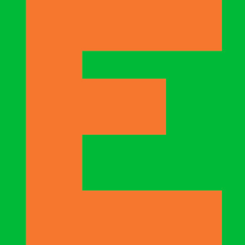 Personalized Letter Cube Art - Letter E