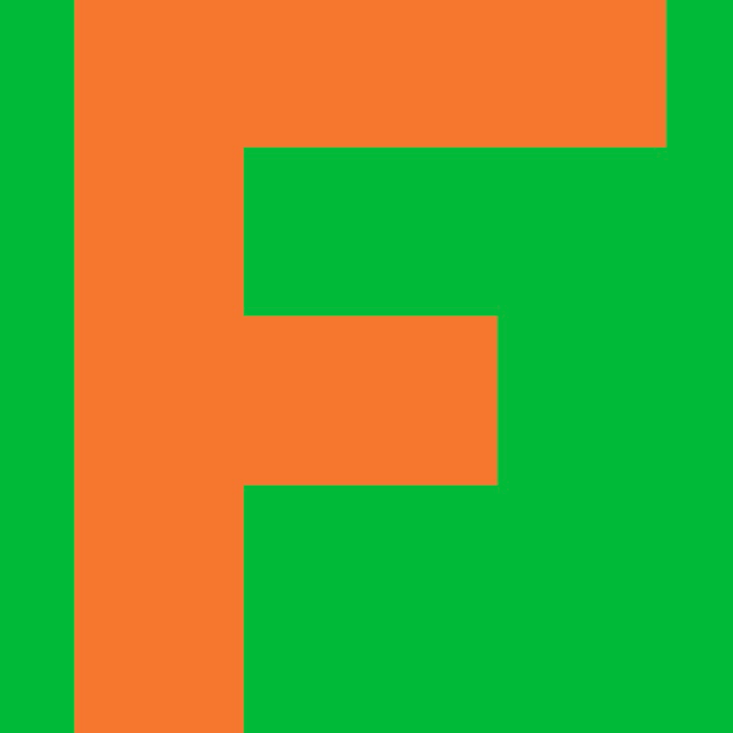 Personalized Letter Cube Art - Letter F