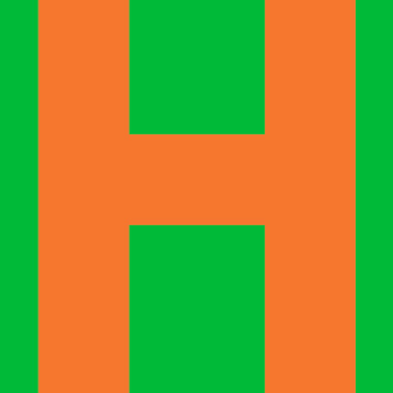 Personalized Letter Cube Art - Letter H