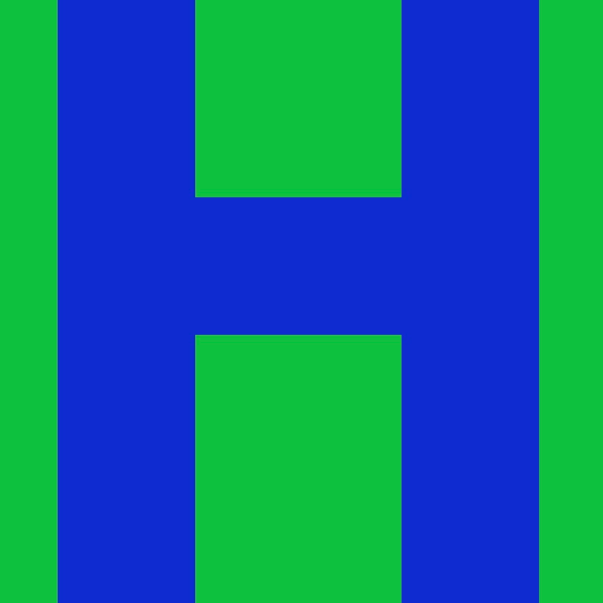 Personalized Letter Cube Art - Letter H