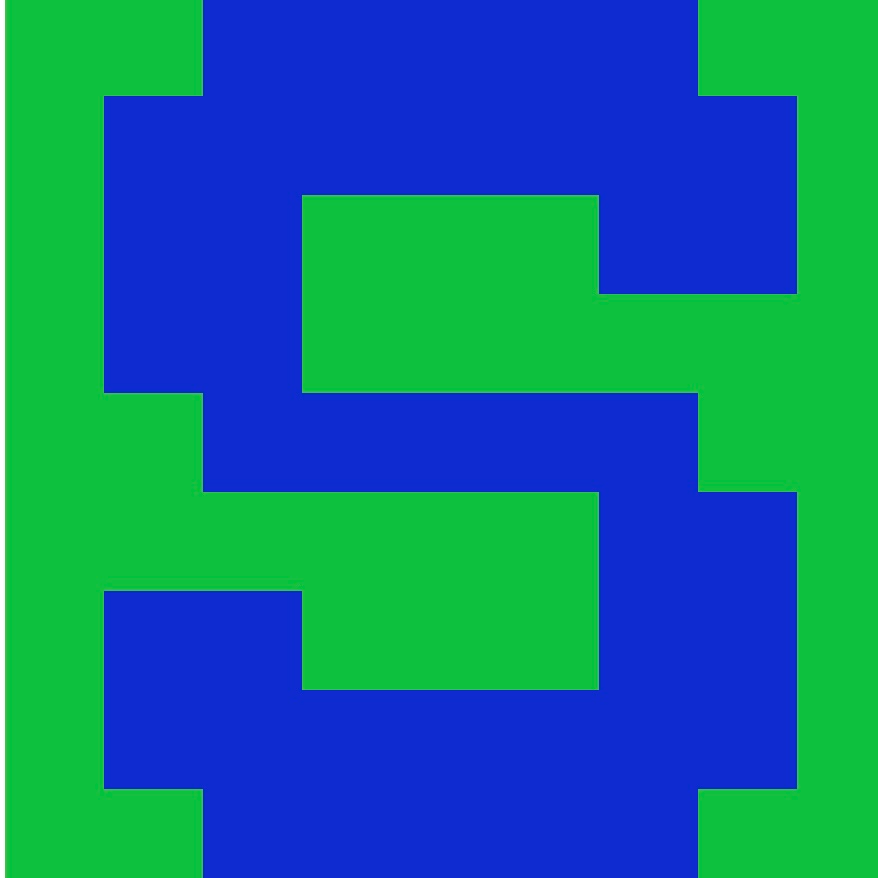 Personalized Letter Cube Art - Letter S