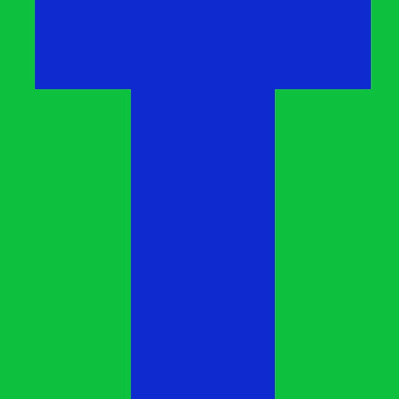 Personalized Letter Cube Art - Letter T