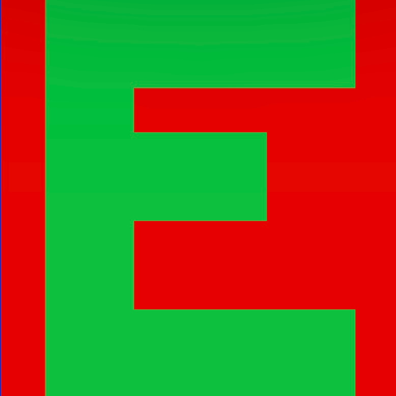 Personalized Letter Cube Art - Letter E