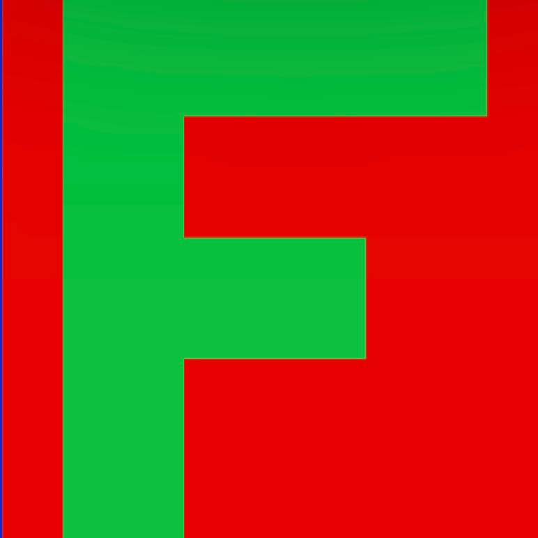 Personalized Letter Cube Art - Letter F