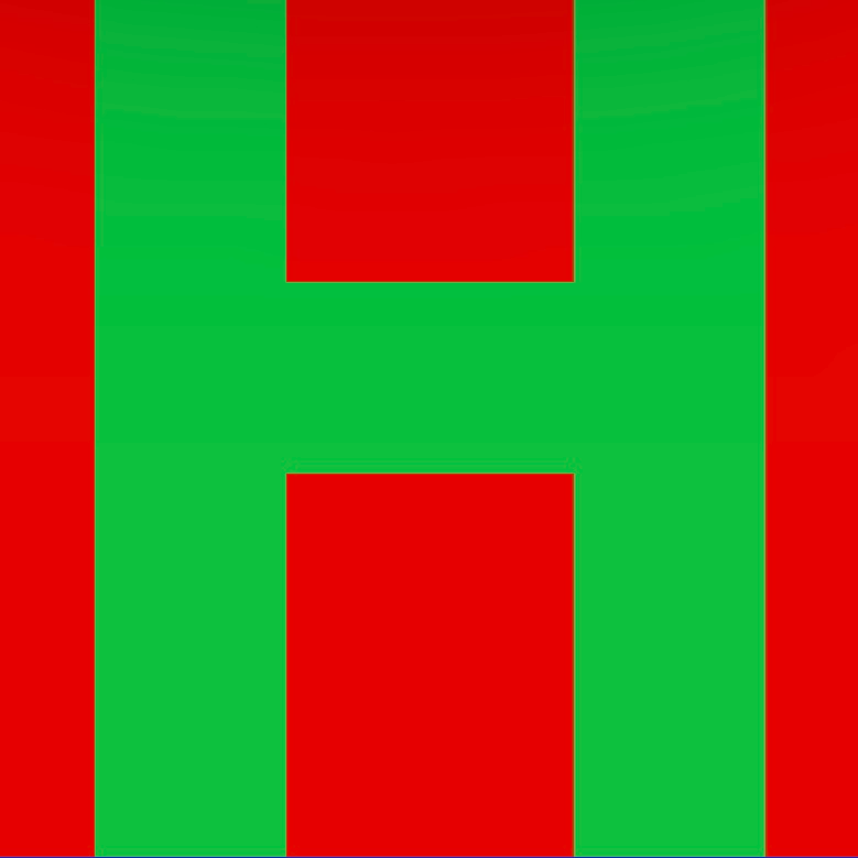 Personalized Letter Cube Art - Letter H