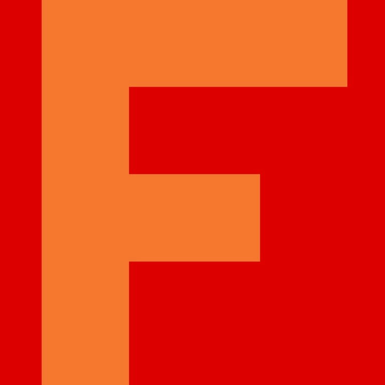 Personalized Letter Cube Art - Letter F