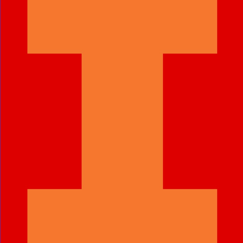 Personalized Letter Cube Art - Letter I