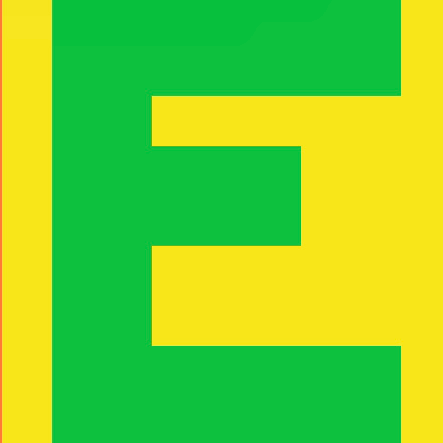 Personalized Letter Cube Art - Letter E