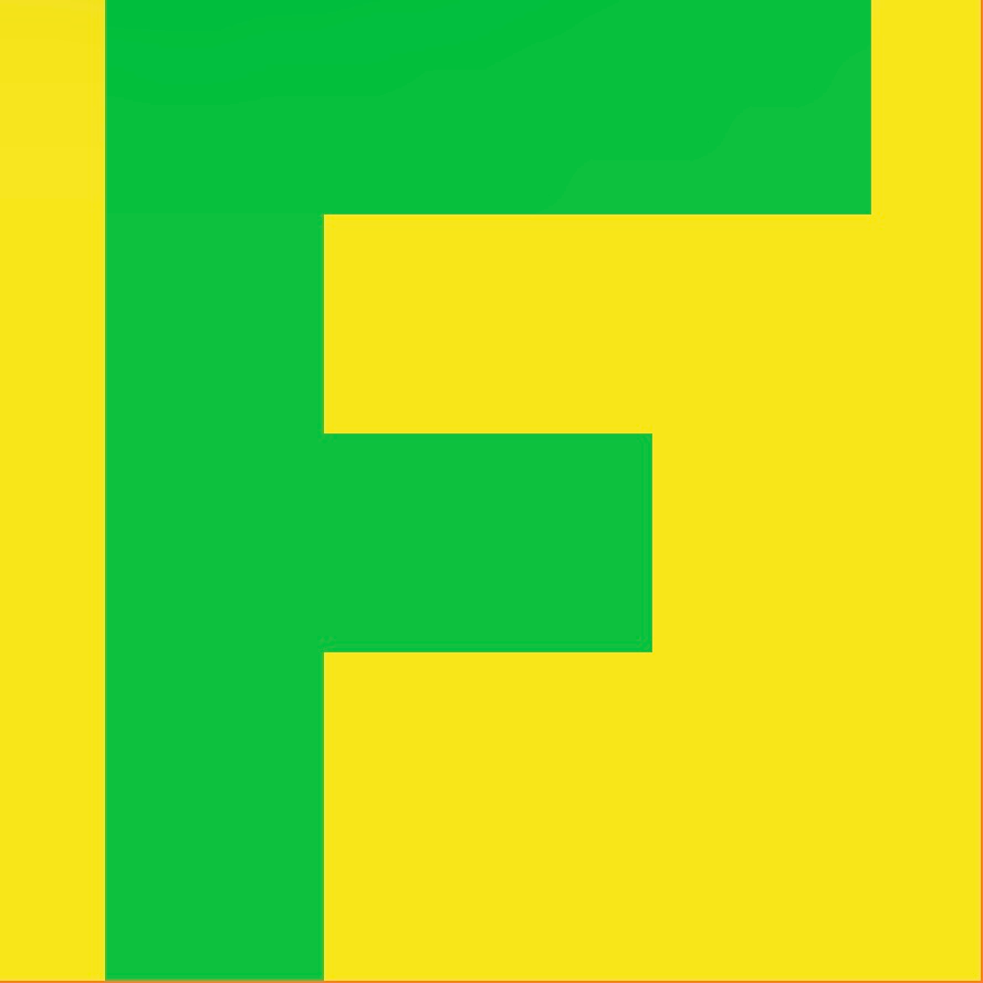 Personalized Letter Cube Art - Letter F