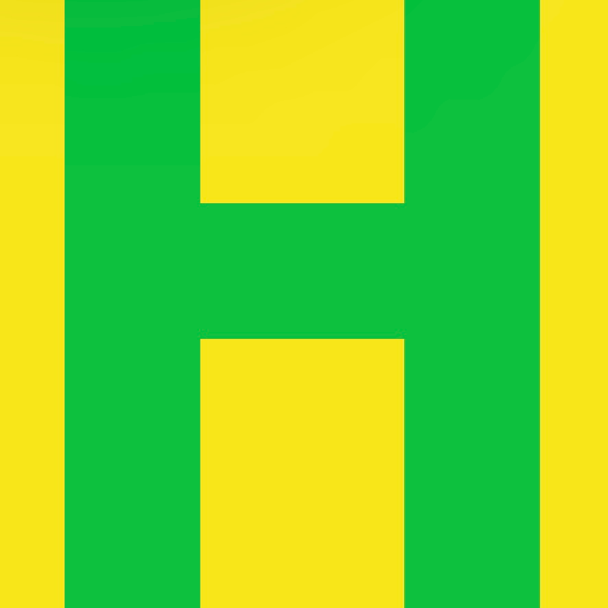 Personalized Letter Cube Art - Letter H