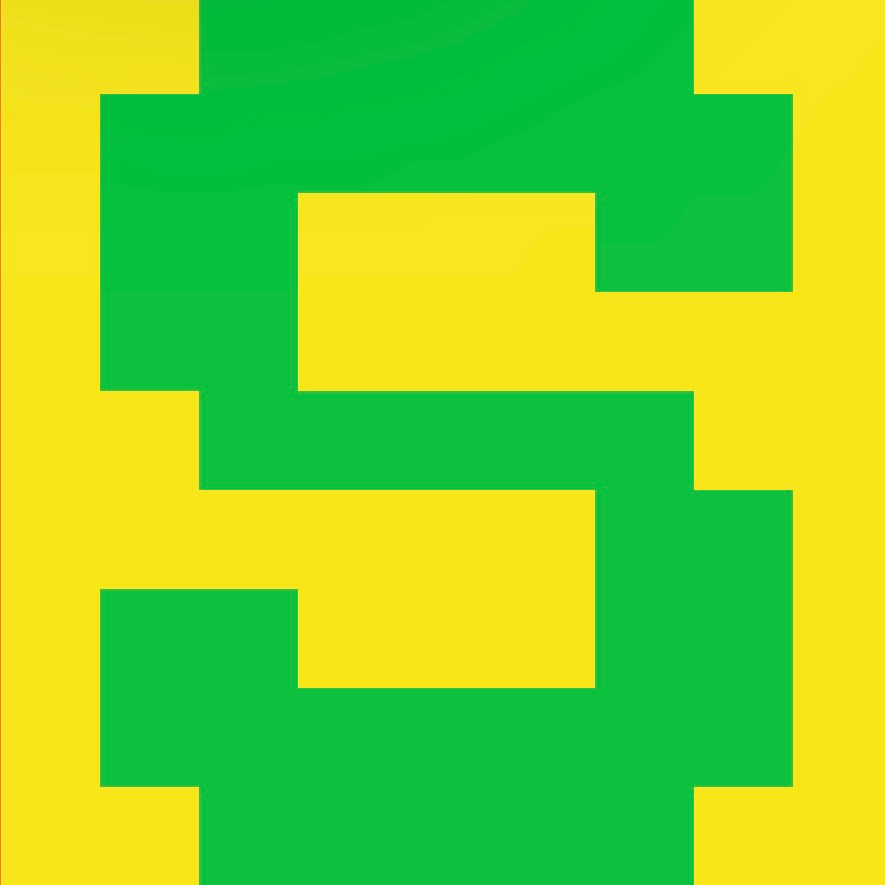 Personalized Letter Cube Art - Letter S
