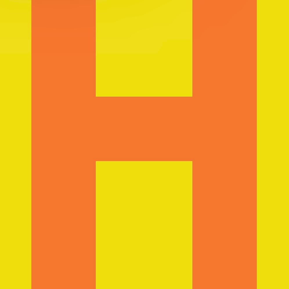 Personalized Letter Cube Art - Letter H