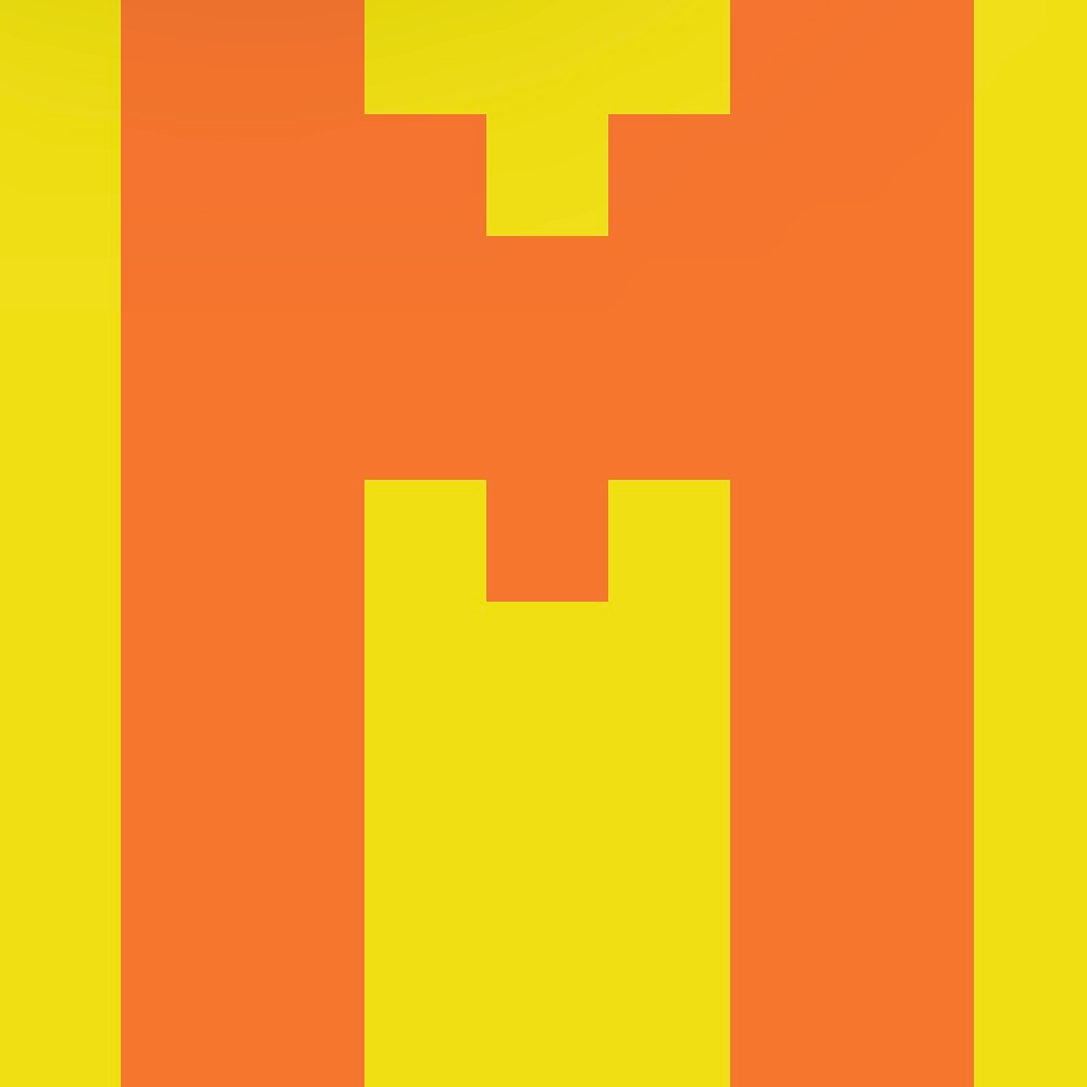 Personalized Letter Cube Art - Letter M